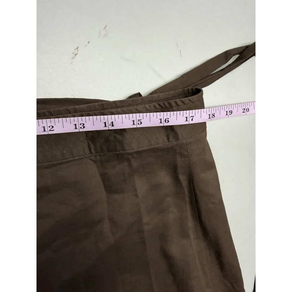Tory Burch Brown Tiered Wrap Maxi Skirt Cotton Boho. 100% Cotton. Sz M/L